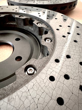 Load image into Gallery viewer, Supertec Racing Carbon Ceramic Brake Disc upgrade for the Nissan GTR and Nissan Skyline R32 GTR, R33 GTR and R34 GTR. Designed and optimised for high end performance for street and track day driving.