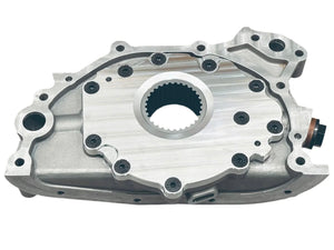Supertec Racing Nissan RB26 HKS Spline Drive Billet Oil Pump Gears with Billet 7075 Back Plate. 