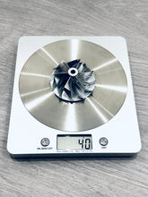 Load image into Gallery viewer, Nissan Skyline RB26 Garret GT2860-5005 or known as -5 lightweight turbo billet compressor wheels with a 6/6 blade design for greater airflow and performance increase. 
